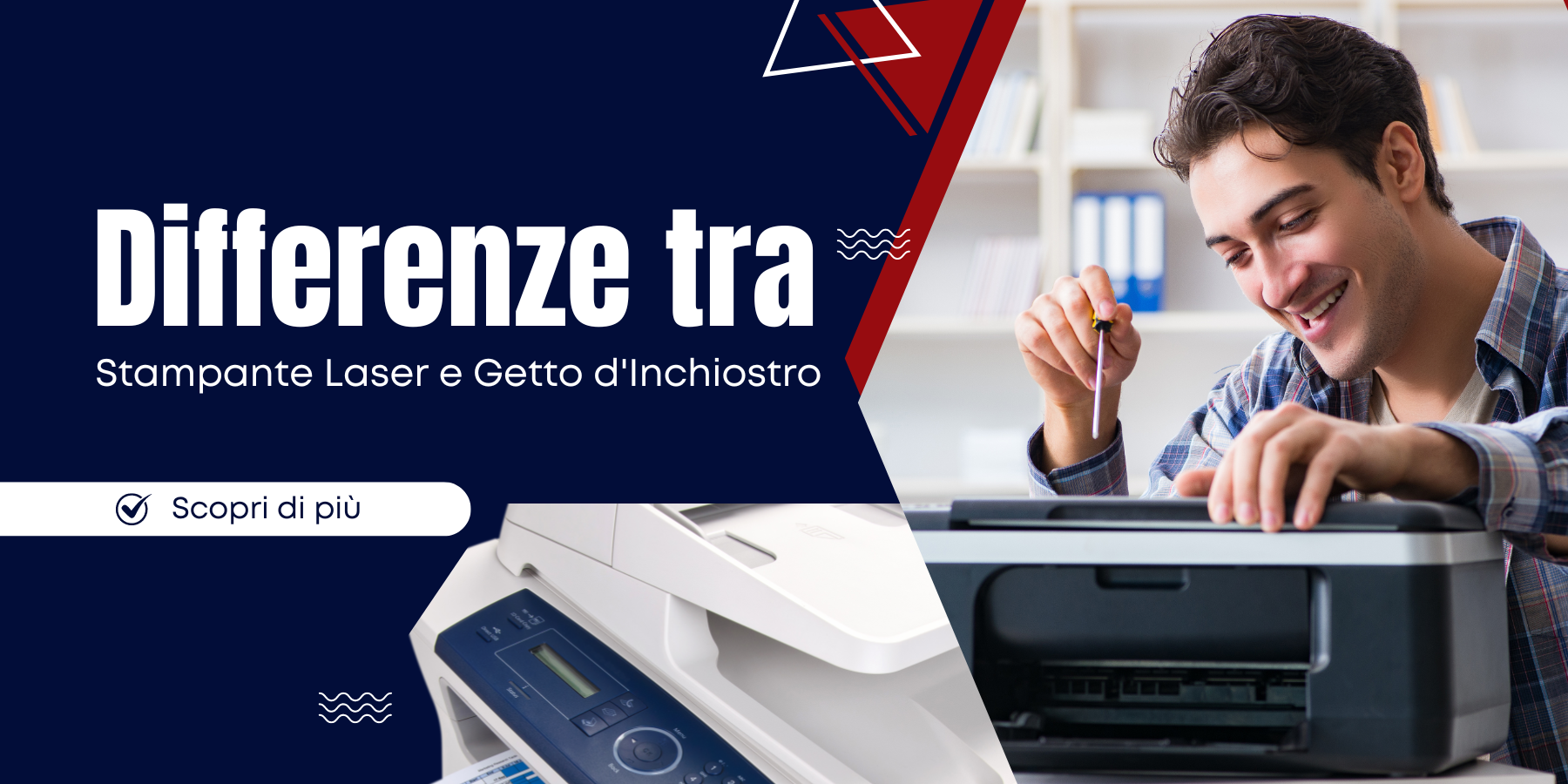 Differenze tra Stampante Laser e Getto d'Inchiostro