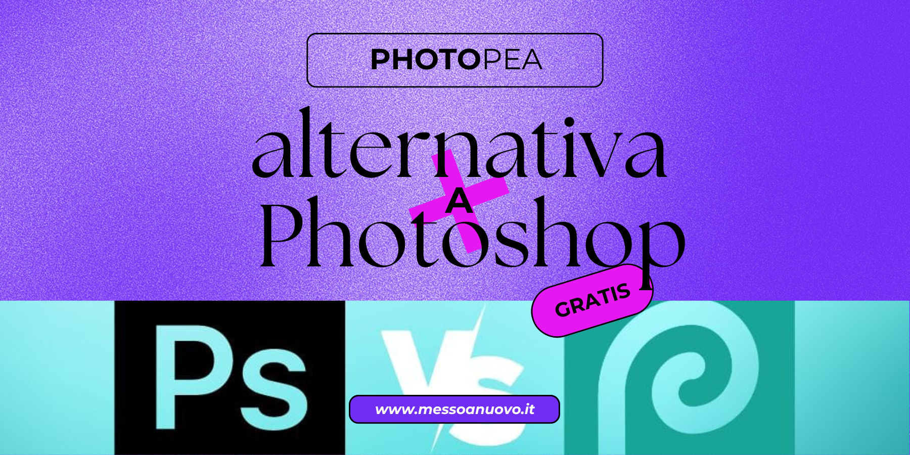 Immagine di copertina per articolo Blog su Photopea alternativa gratis di Photoshop