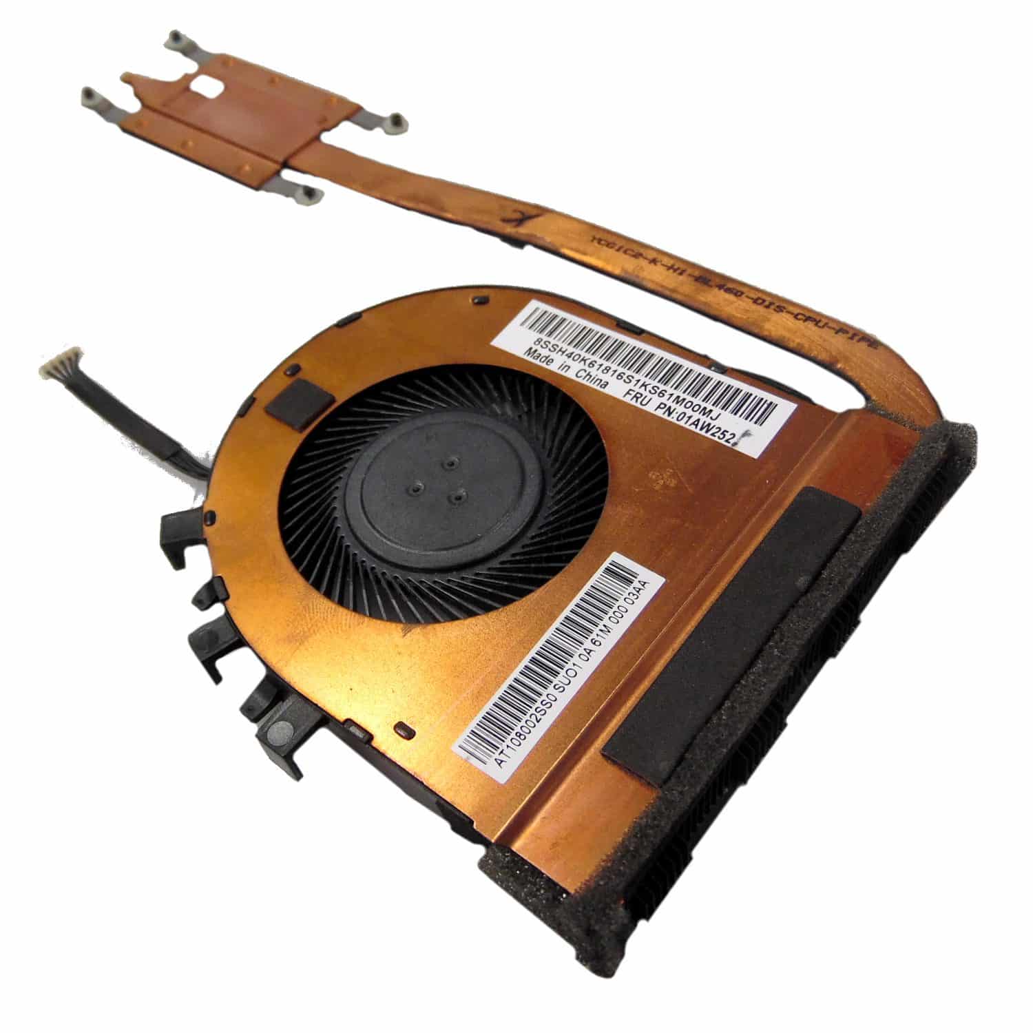 Genuine Lenovo ThinkPad L460 CPU Cooling Fan and Heatsink FRU PN 01AW252