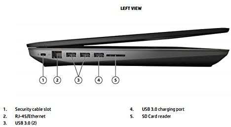 HP ZBook 17 G3 Notebook WorkStation | 17" Pollici FullHD | Intel core i7-6820hq 2.7Ghz | 32Gb Ram | 512Gb SSD | Nvidia Quadro M3000m 4Gb |