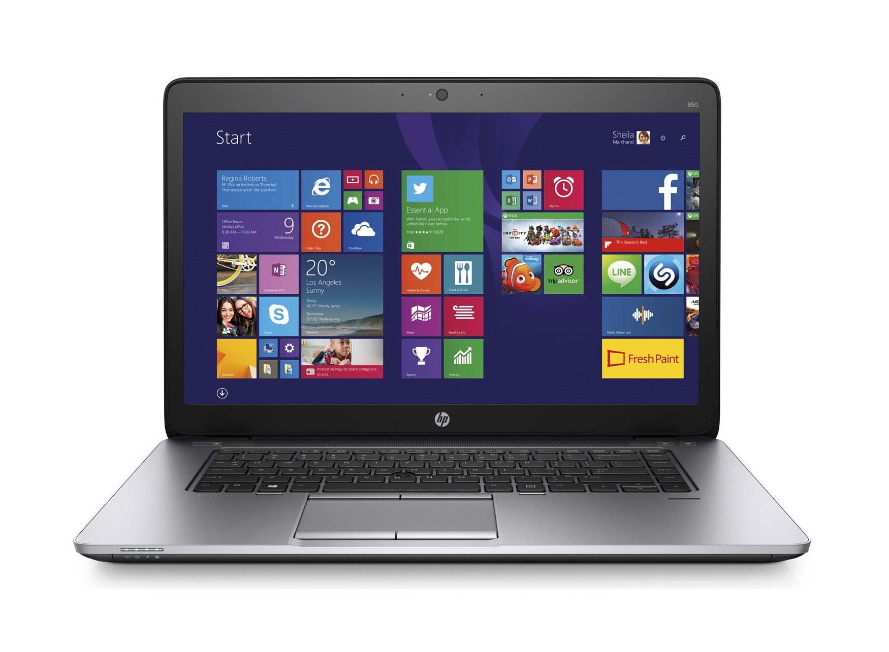 HP EliteBook 850 G2 15.6" | Intel Core i5-5200U 2.2Ghz | 8/16 Gb Ram | 256Gb SSD | Windows 10 Pro Grade B