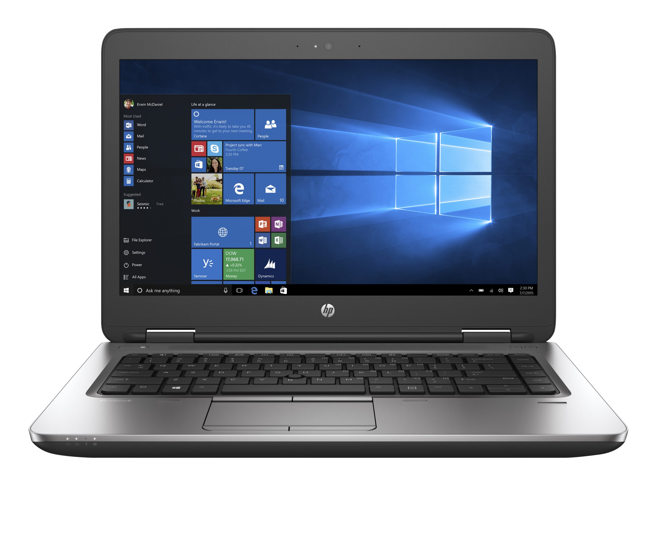 HP ProBook 645 G3 Notebook da 14″ HD | AMD A6-8530B 2.3Ghz | SSD 256Gb | Ram 8Gb | Webcam Tastiera ITA | Docking Station HP D9Y32AA e Borsa Porta PC in Omaggio |Windows 10 Pro