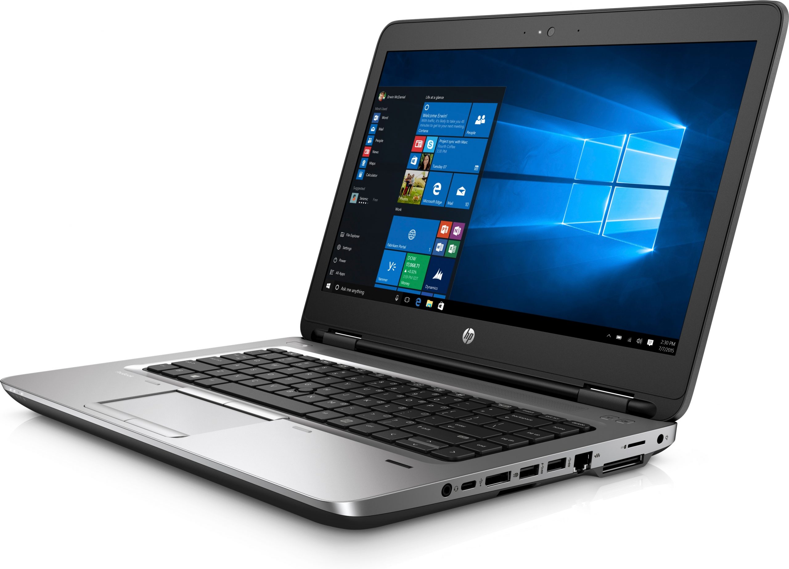 HP ProBook 645 G3 14" HD Notebook | AMD A6-8530B 2.3Ghz | SSD 256Gb | Ram 8Gb | Webcam Keyboard ITA | HP D9Y32AA Docking Station and Free PC Bag | Windows 10 Pro Grade B