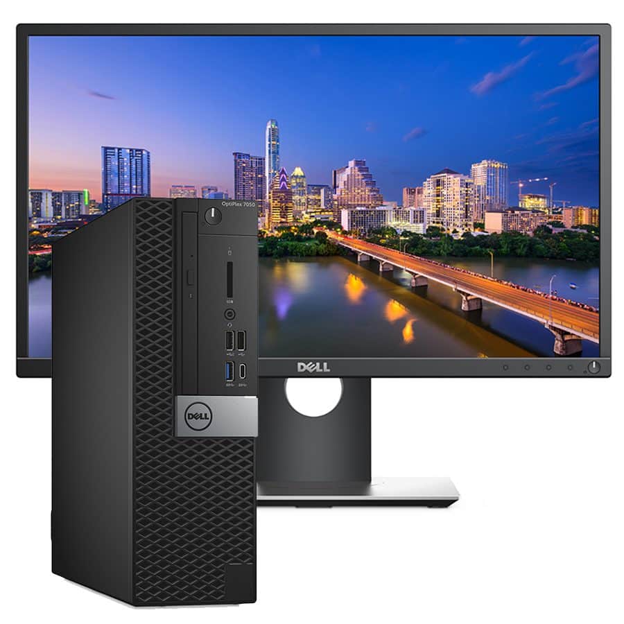 Dell computer 7050 SFF + Monitor Dell P2217H