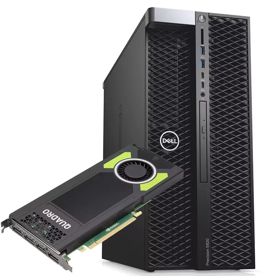 Dell Precision 5820 Workstation | Intel Xeon W-2123 3,6 GHz | RAM 32 GB | SSD 512 GB | Nvidia Quadro M4000 | Windows 11 Pro Die erstaunliche Workstation