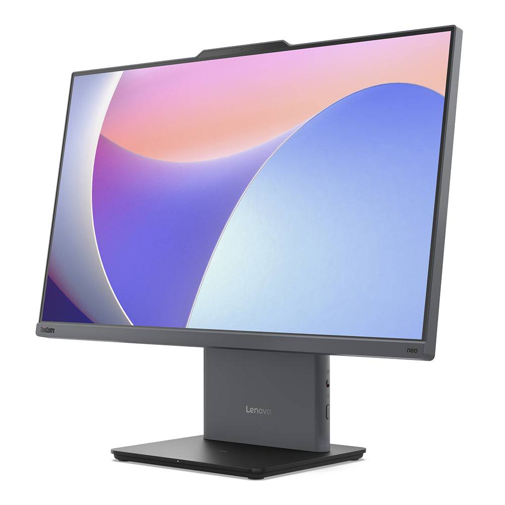 Lenovo ThinkCentre All-in-One Neo 50a 24 con display Full HD da 23,8 pollici e processore Intel Core U300. Design moderno e prestazioni elevate.