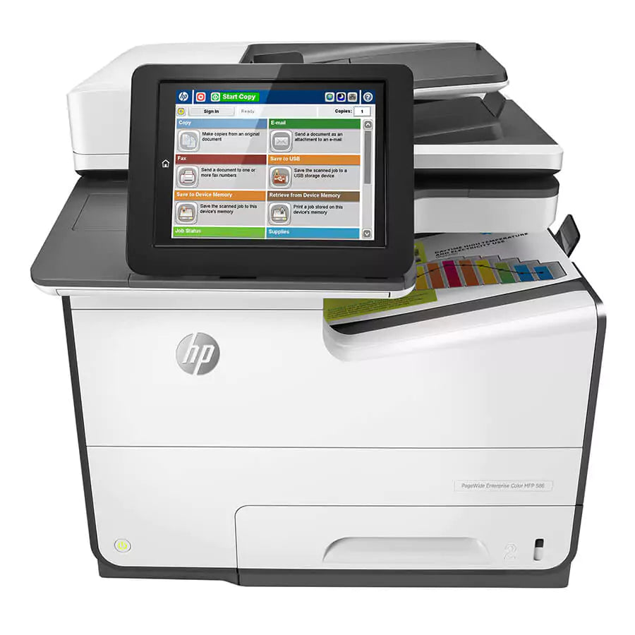 HP PageWide Enterprise Color Flow MFP 586 Inkjet multifunction A4 2400×1200 DPI 75 ppm Duplex NETWORK Fax