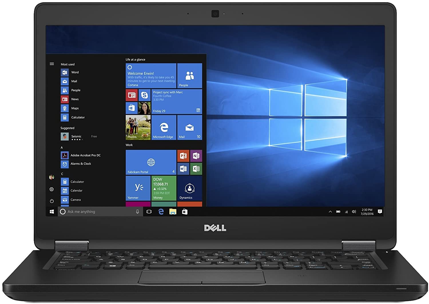 Dell Latitude 5480 Notebook 14"HD | Intel Core i5-6300U 2.4Ghz | 8Gb Ram | SSD 256Gb | ITA Windows 10 Pro keyboard