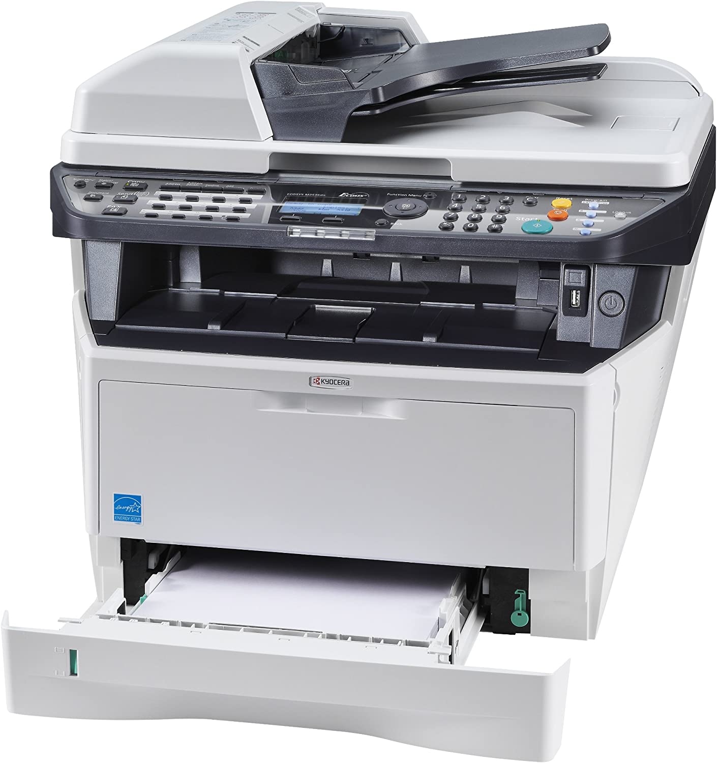 Kyocera ECOSYS M2535dn Multifunction Laser Monochrome B/W 37ppm Duplex Network Front/Back