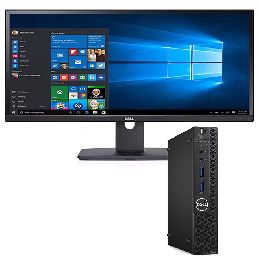 DELL Optiplex 3050 mini PC bundle | Intel Core i7 6700T 2.8Ghz | Ram 16Gb | SSD 512Gb | Windows 11 PRO Monitor DELL UltraSharp U2913WM LED IPS 29″ 2560×1080 Pixel FullHD 21:9