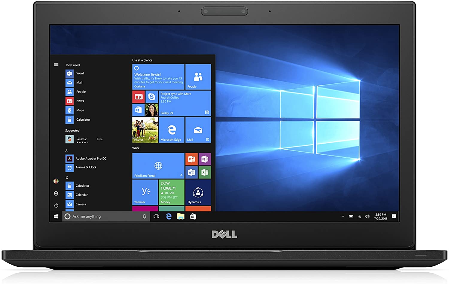 DELL Latitude 7280 Notebook 12.5" HD | Intel Core i5-6300U 2.4Ghz | SSD 256Gb | Windows 10 Pro Tastiera Italiana