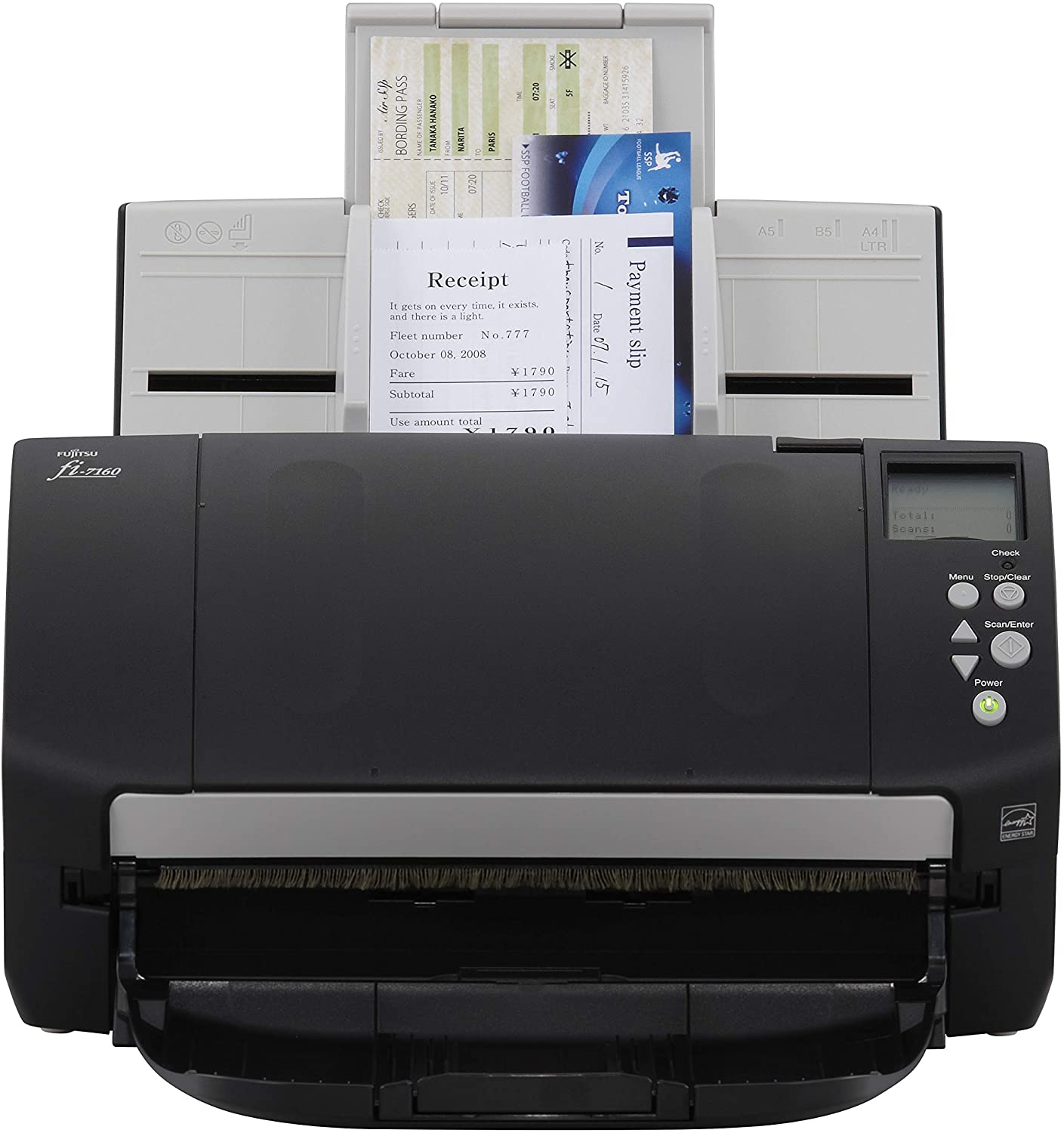 FUJITSU fi-7160 Image and document scanner Speed ​​60 /120 Pages per minute. The best and fastest document scanner