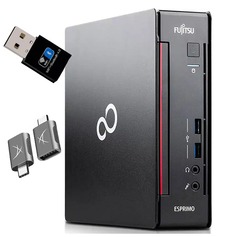 Fujitsu Esprimo Q956 Mini PC | Intel Core i5-6500T | Windows 11 Pro WiFi Bluetooth Efficiency and Sustainability for Your Work Environment