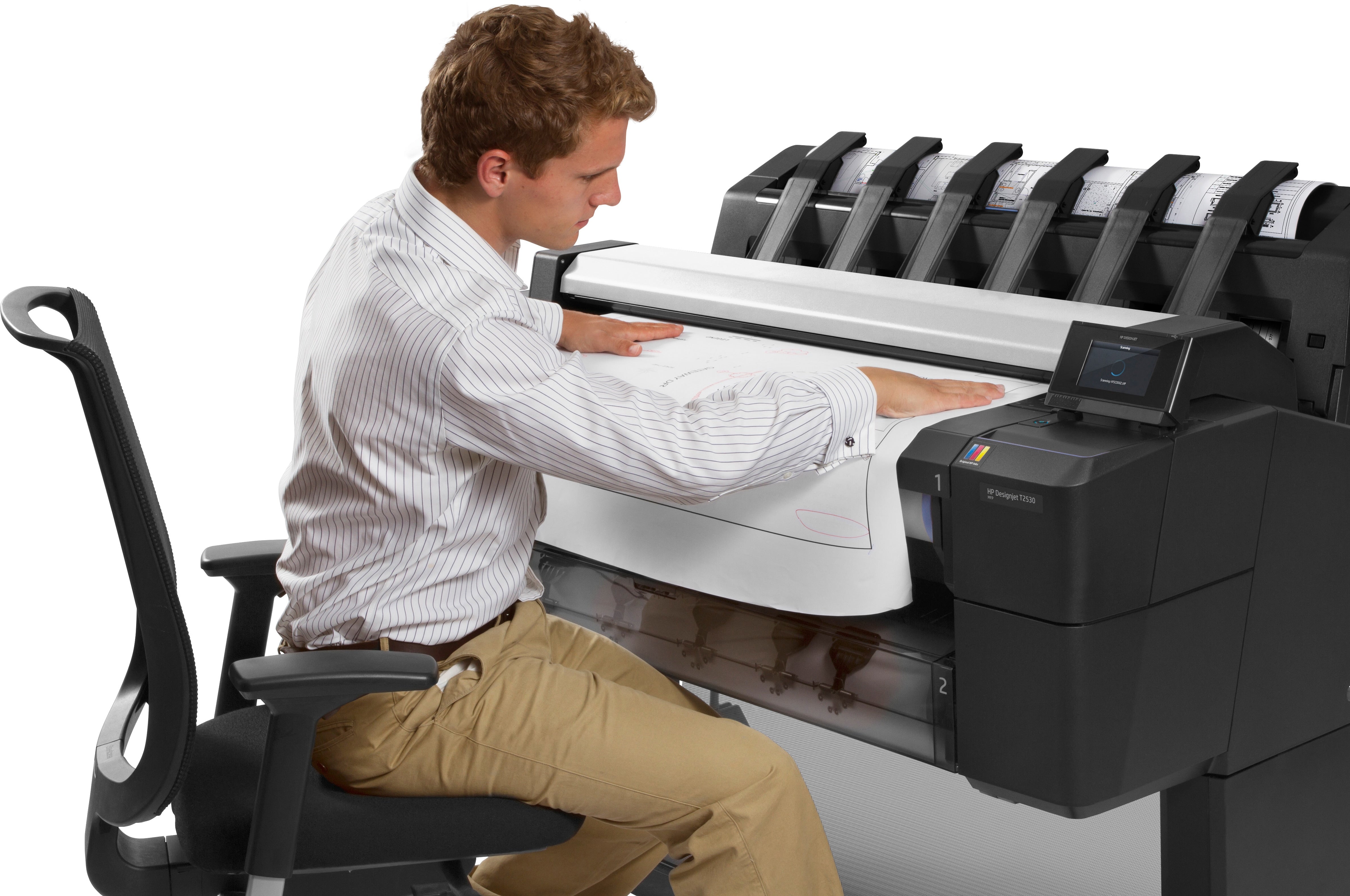 HP DesignJet T2530 Plotter Multifunzione grande formato A0 Colori - Plotter Professionale Multifunzione