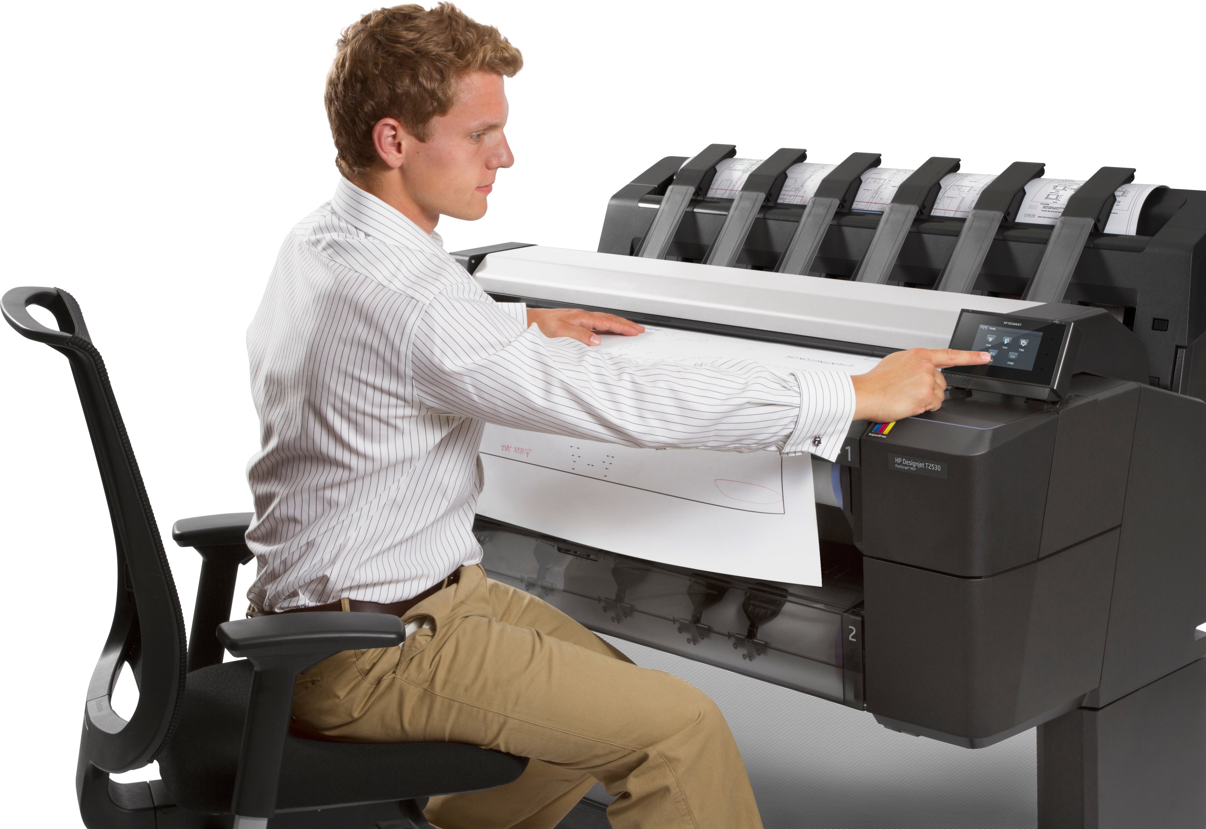 HP DesignJet T2530 Plotter Multifunzione grande formato A0 Colori - Plotter Professionale Multifunzione