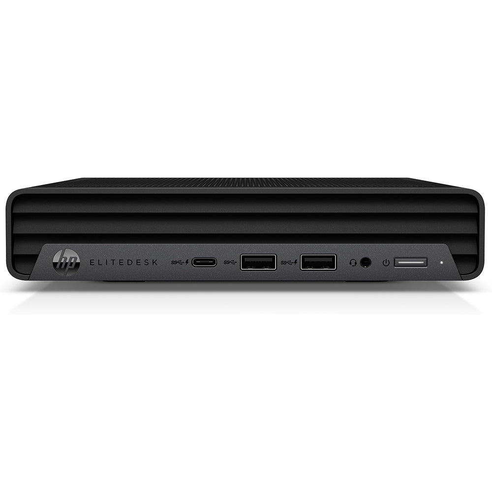 HP EliteDesk 400 G6 Mini PC con design compatto, porte USB Type-C e Type-A, ideale per ufficio e spazi ridotti.