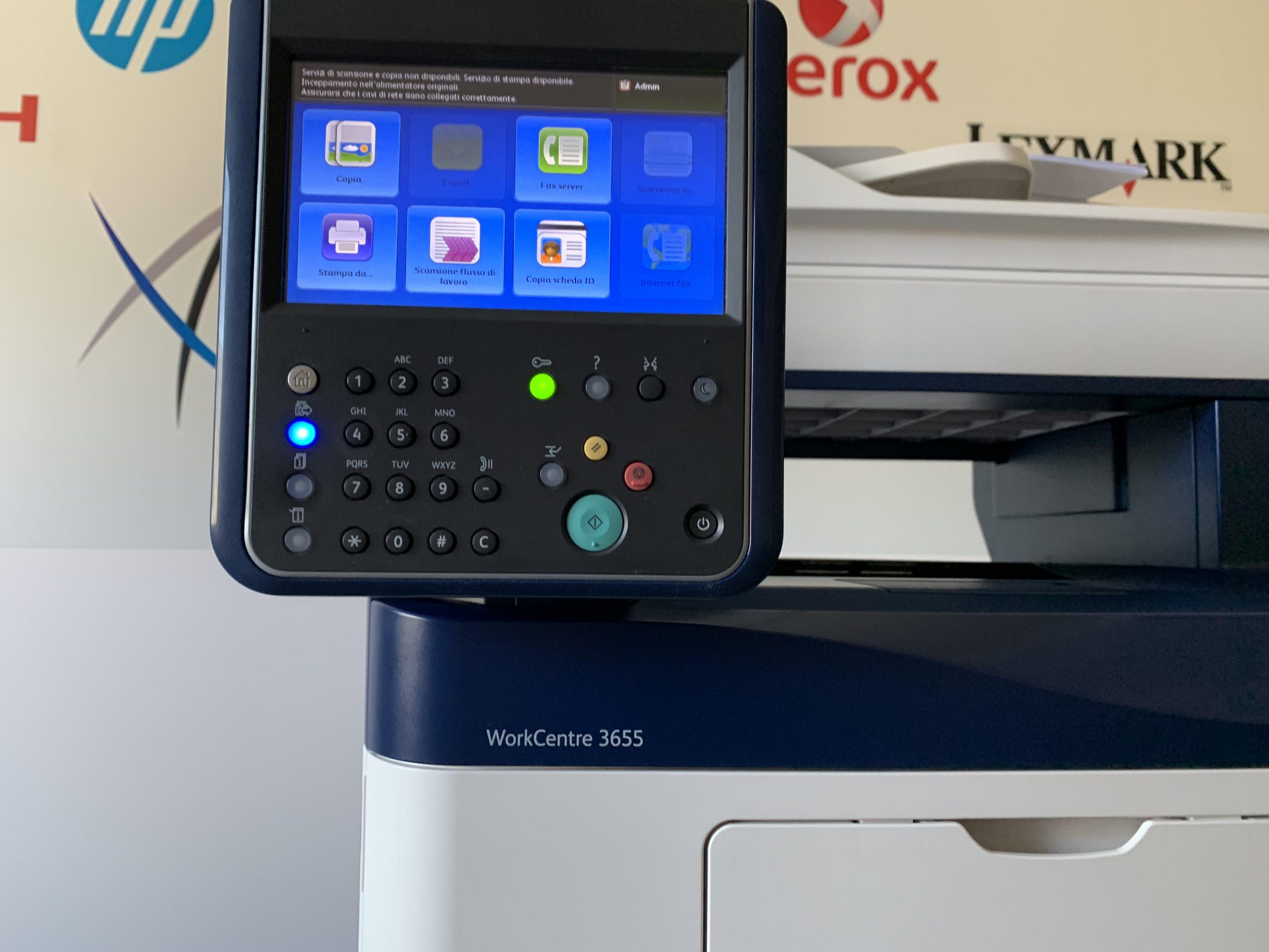 Xerox Work Centre 3655 Multifunzione LASER BIANCO E NERO A4 45ppm 1200 x 1200 Rete Duplex Fronte/Retro