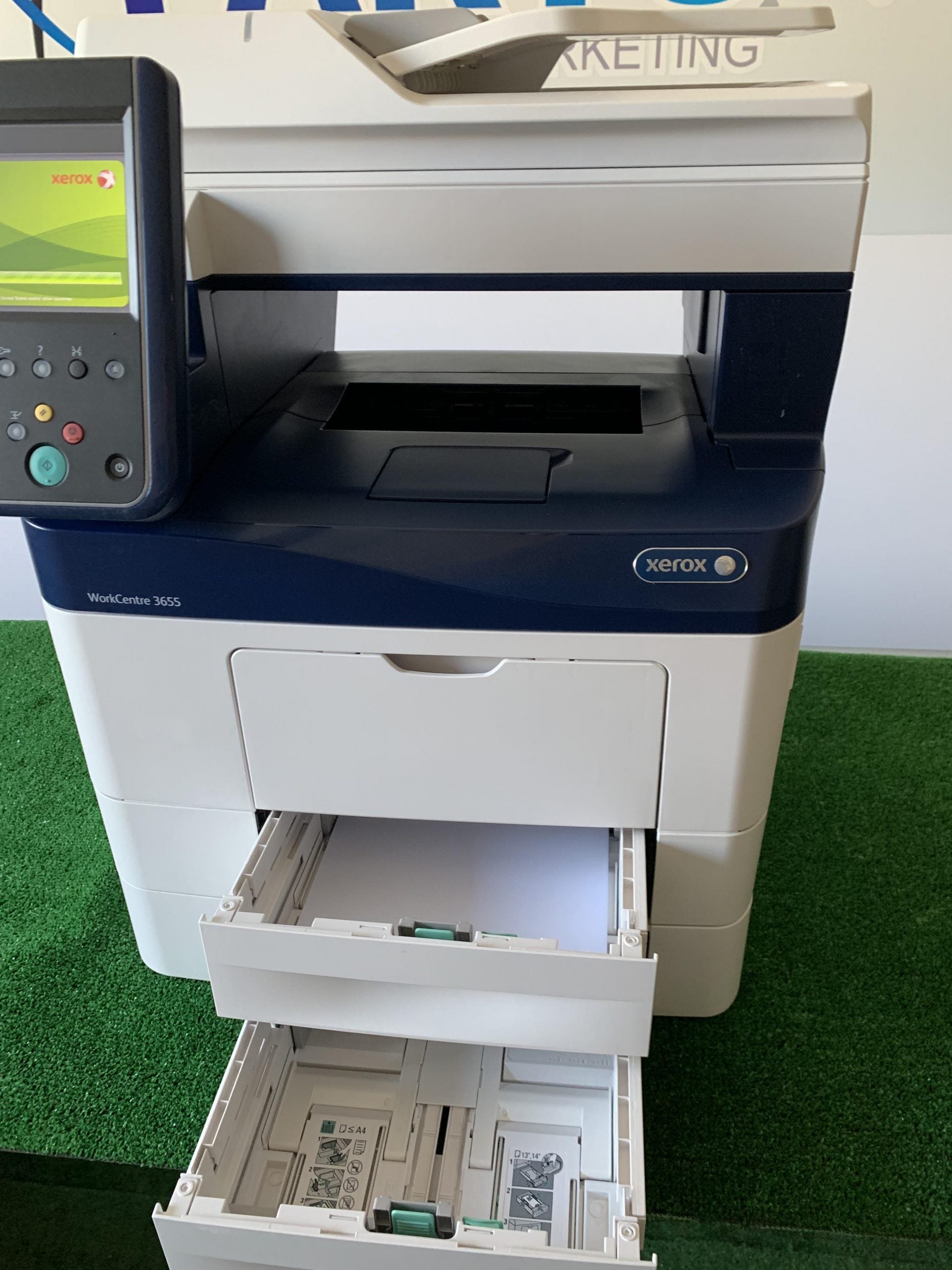 Xerox Work Center 3655 Multifunktions-LASER SCHWARZWEISS A4 45 Seiten pro Minute 1200 x 1200 Duplex Netzwerk vorne/hinten