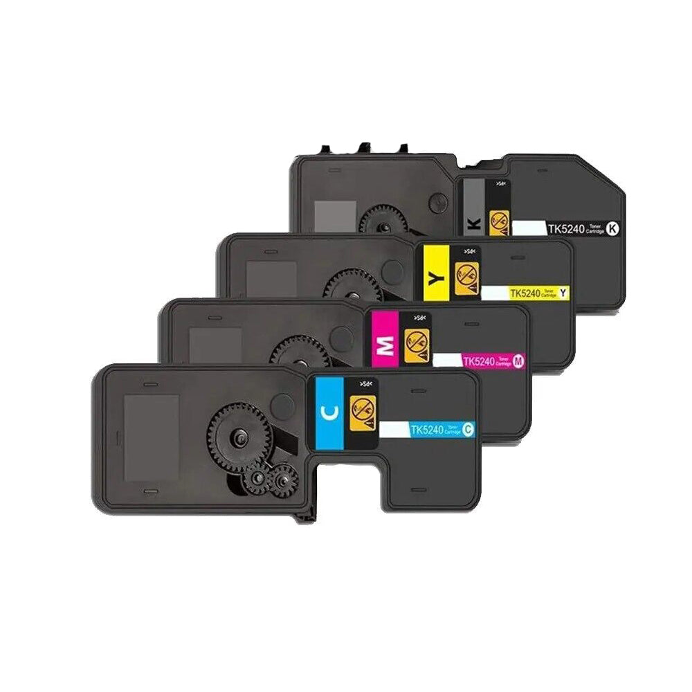 Kit Toner TK-5240 Completo per Kyocera EcoSys M5526cd - 3000 Copie - Nero, Ciano, Magenta, Giallo