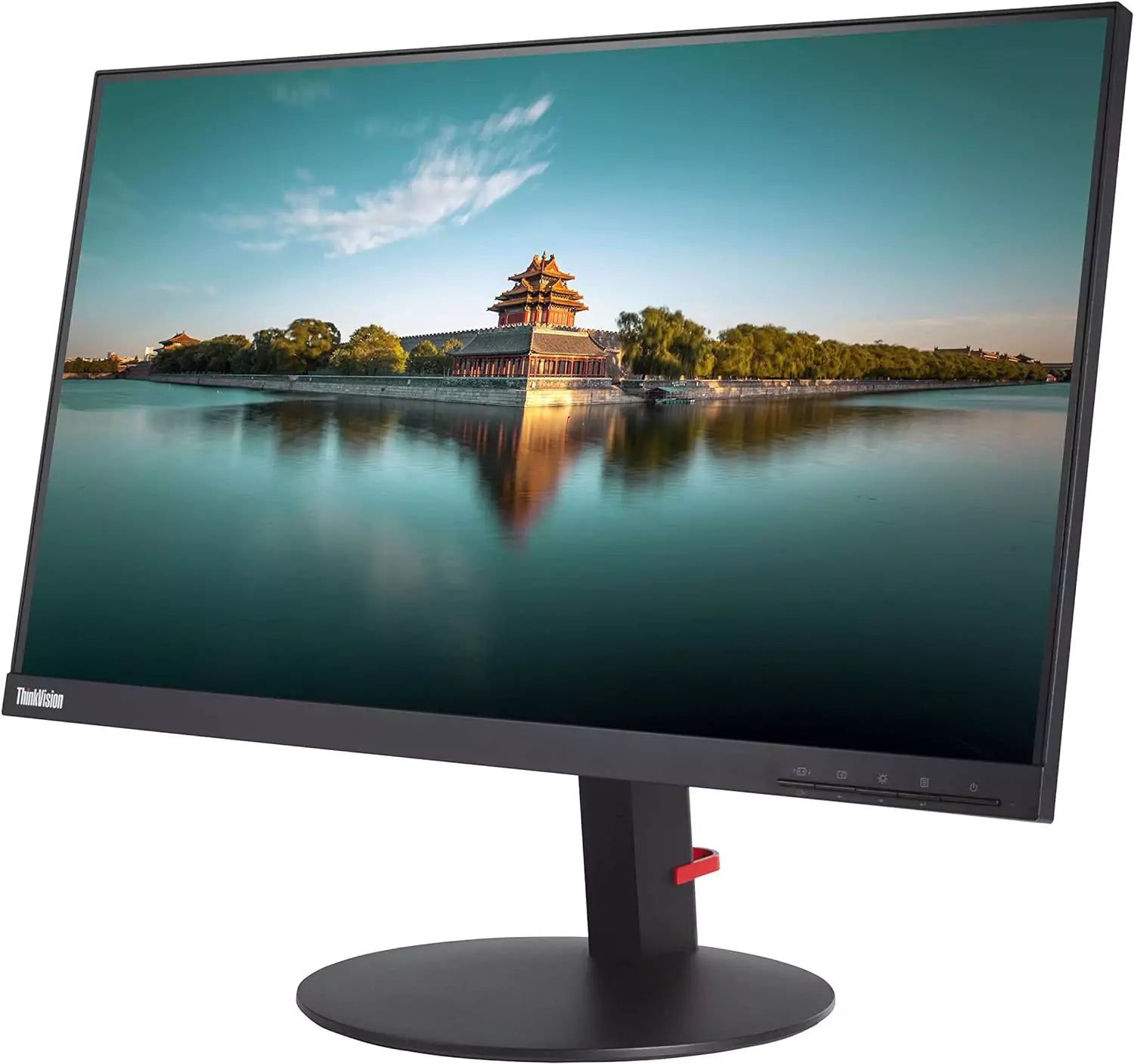 Lenovo ThinkVision T24i-10 IPS LED Monitor 24″ 1920×1080 pixel Full HD USB 3 VGA HDMI Display Port Tempo di risposta 6ms Contrasto 1000:1 Grado B