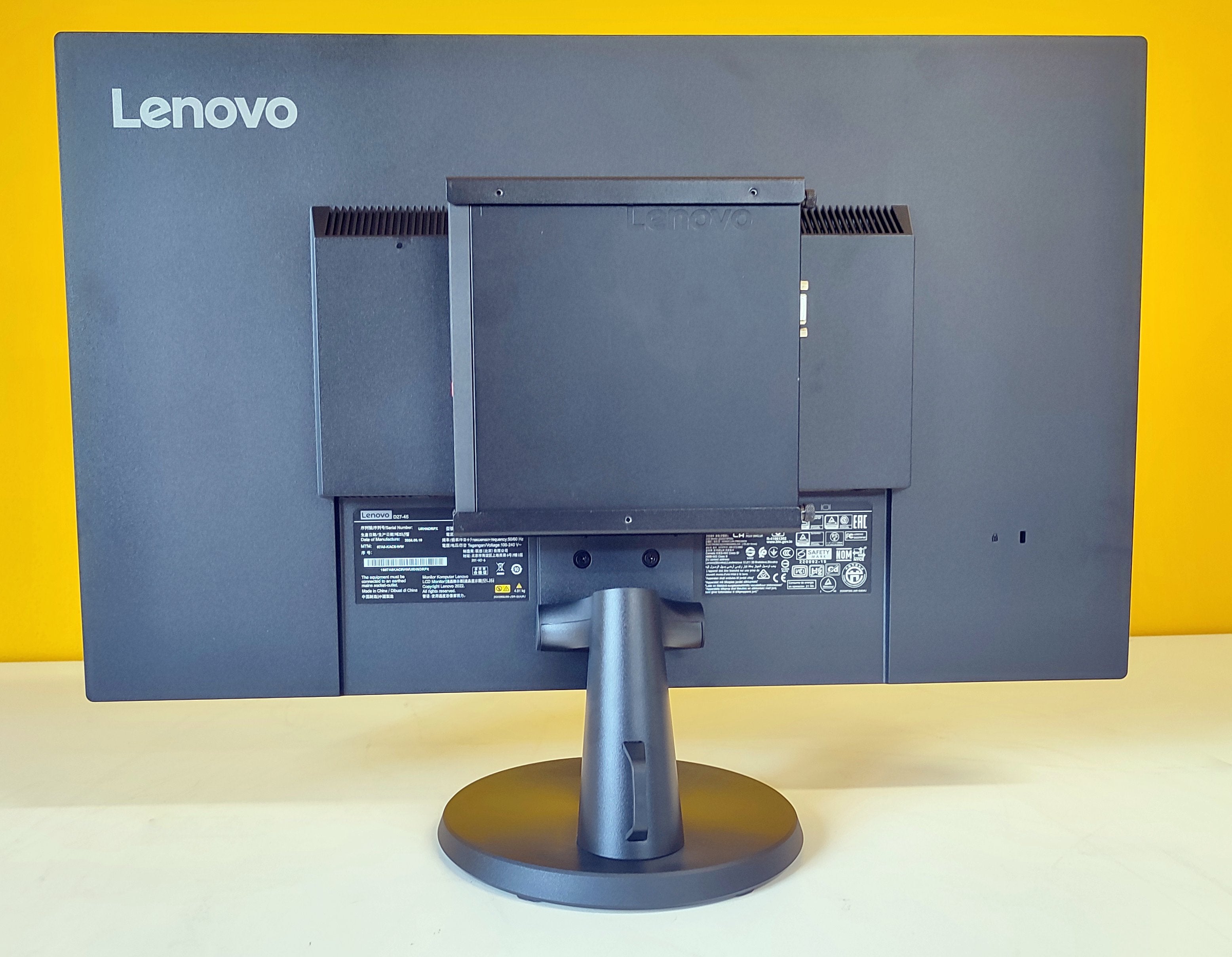 Lenovo All-In-One 27" FullHD mit ThinkCentre Mini-PC | Intel Core i5-8500T | FreeDOS 