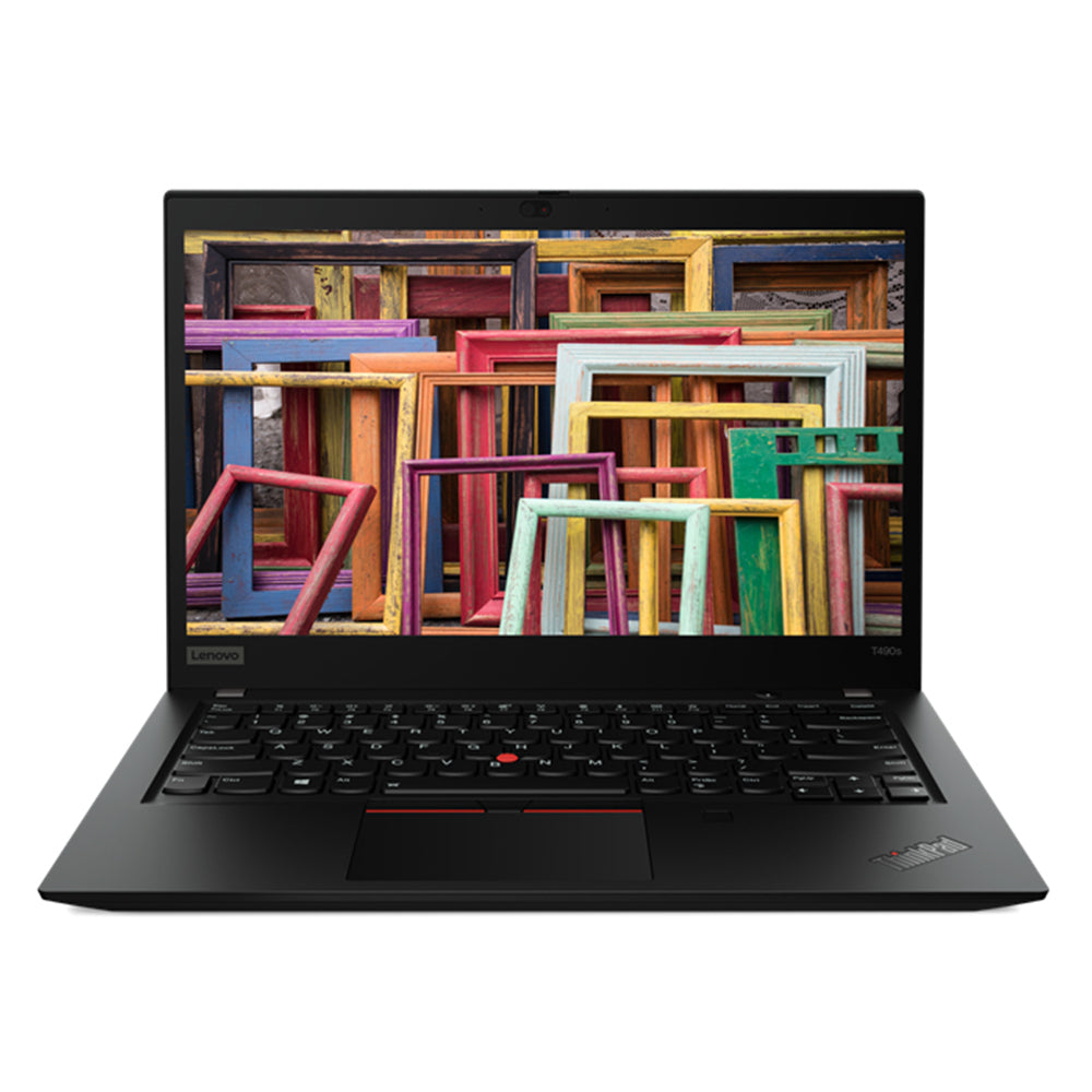 Lenovo ThinkPad T490s Notebook con display 14 pollici FullHD Touch, cornici colorate sullo schermo. Ideale per lavoro e studio.