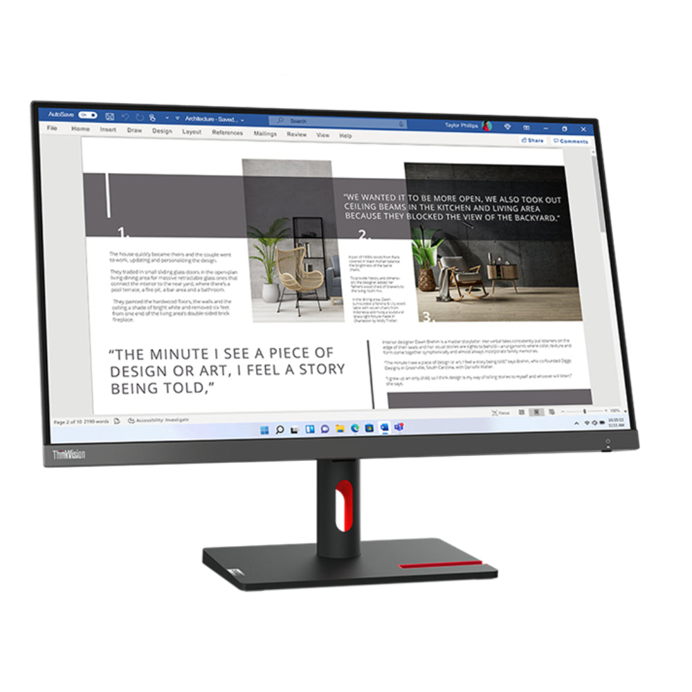 Lenovo ThinkVision S27i-30 Monitor 27" Full HD IPS Flicker-Free Prodotto NUOVO