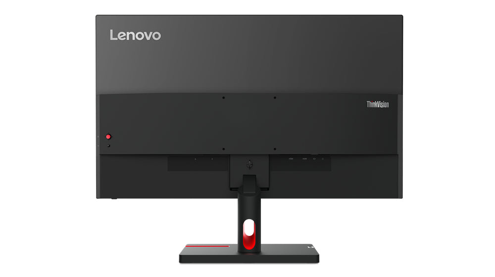 Retro del monitor Lenovo ThinkVision 27'' con design moderno e supporto regolabile per una configurazione ottimale.