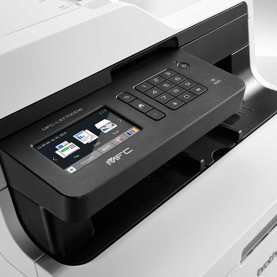 Brother MFC-L3770CDW A4 color LED multifunction printer with Wi-Fi, Dual CIS, Ethernet, NFC 24ppm ADF Automatic duplex