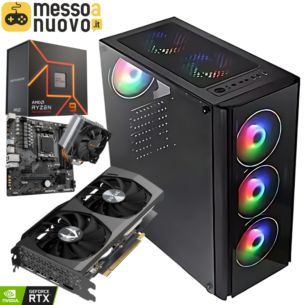 PC Gaming Ceres | AMD Ryzen 9 7950X | RAM 32GB | 1 TB NVMe SSD | Nvidia RTX 3060 8GB | Windows 11 Pro 