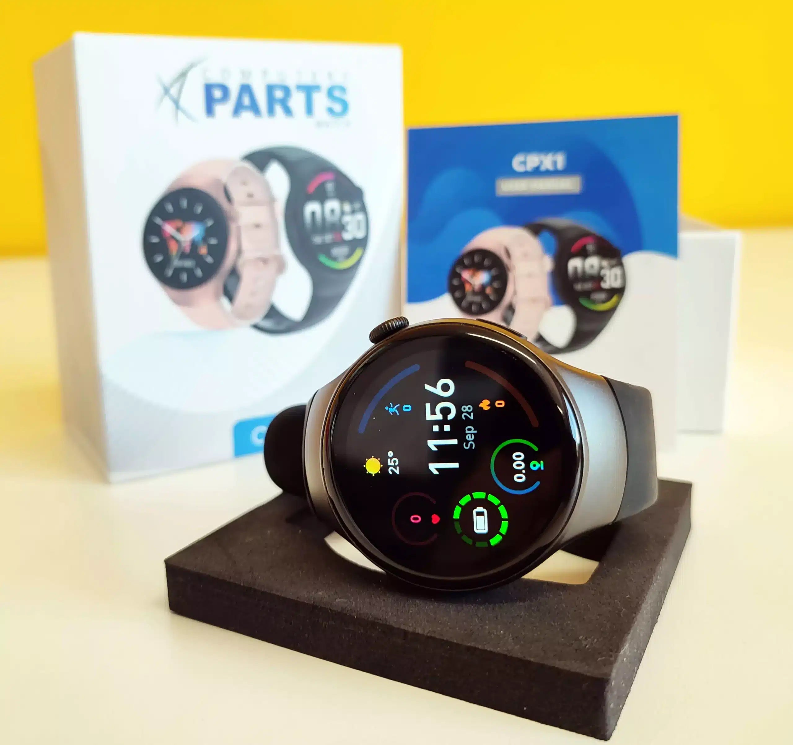 CP X1 Smartwatch 1,3" HD 320x320 Wasserdicht Empfangen und Tätigen von Anrufen Herzfrequenzmessung und Sport