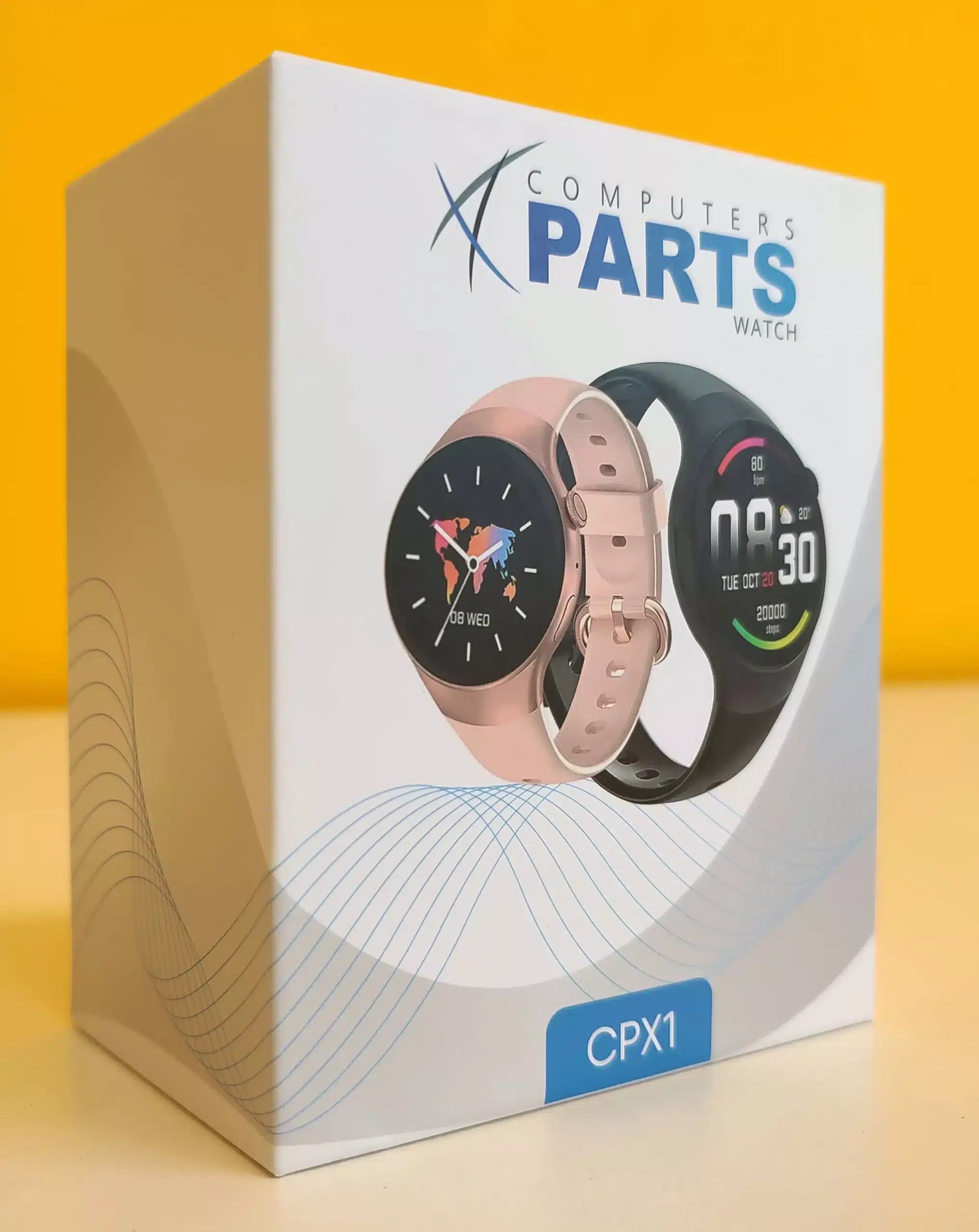 CP X1 Smartwatch 1,3" HD 320x320 Wasserdicht Empfangen und Tätigen von Anrufen Herzfrequenzmessung und Sport