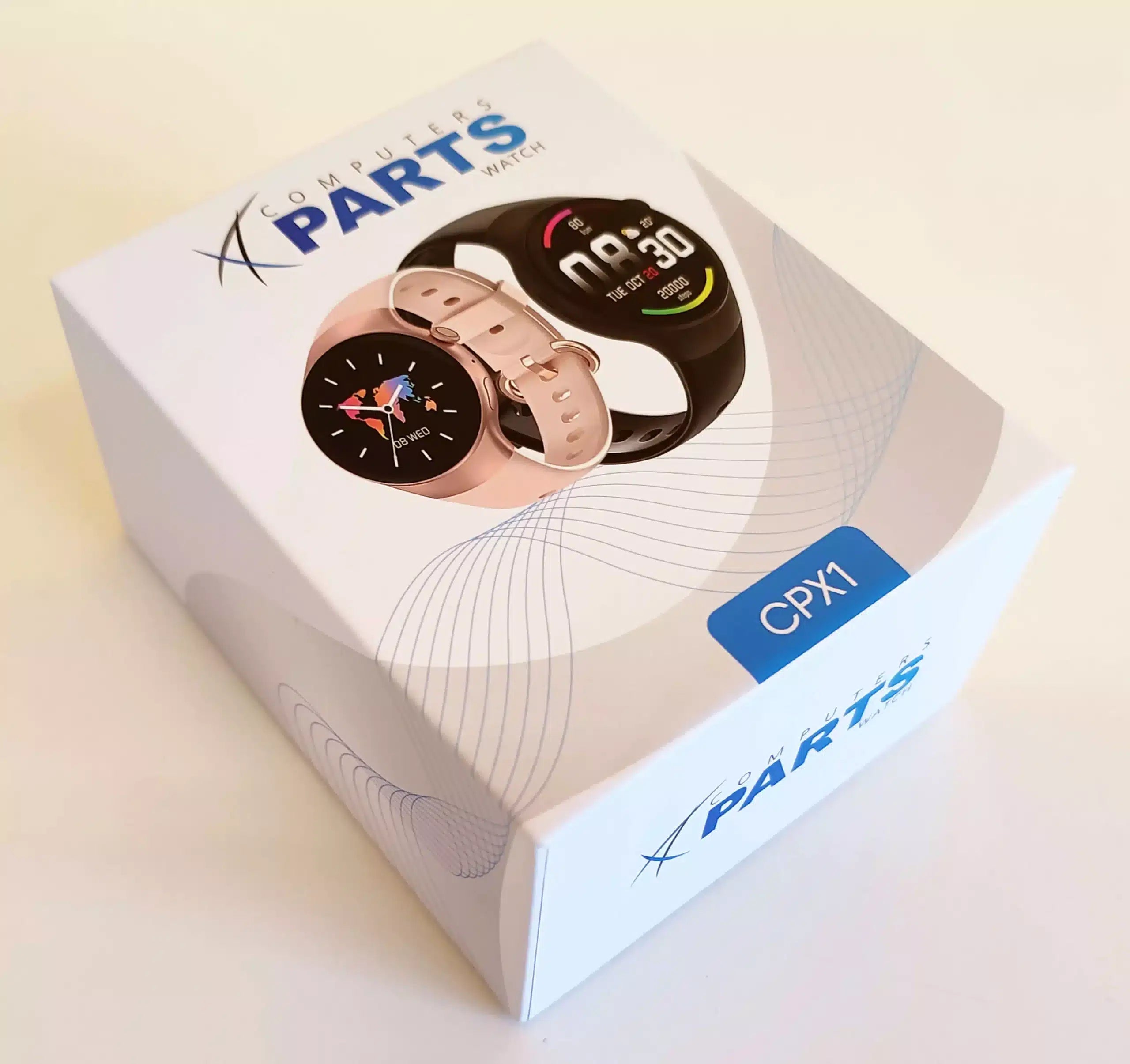 CP X1 Smartwatch 1,3" HD 320x320 Wasserdicht Empfangen und Tätigen von Anrufen Herzfrequenzmessung und Sport