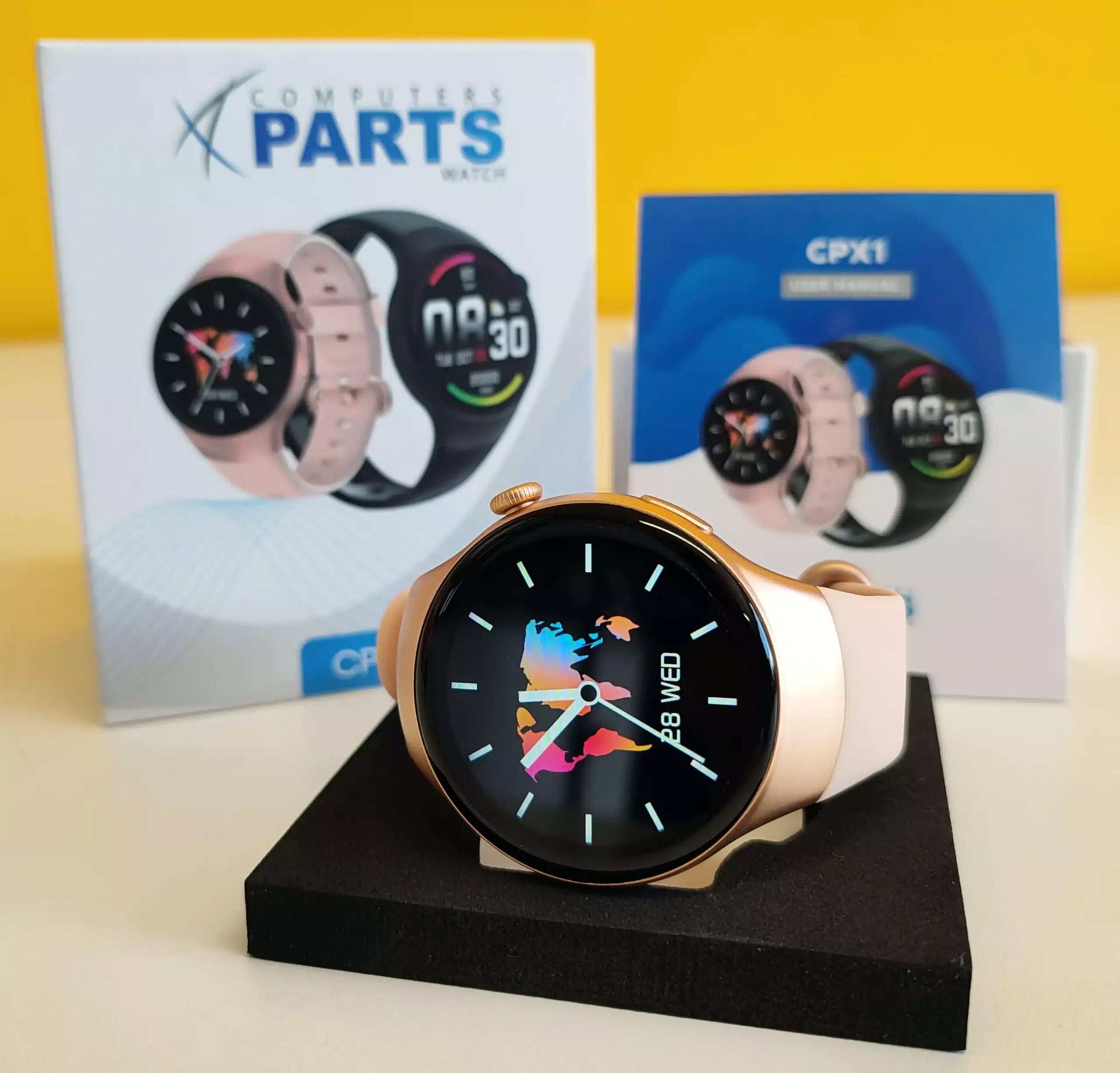 CP X1 Smartwatch 1,3" HD 320x320 Wasserdicht Empfangen und Tätigen von Anrufen Herzfrequenzmessung und Sport