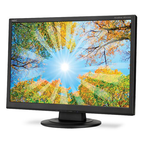 NEC AccuSync AS191WM LCD Monitor CCFL 19" 16:10 1440 x 900 pixels Contrast 1000:1 Response time 5ms Brightness 250 cd/m2 VGA DVI-D