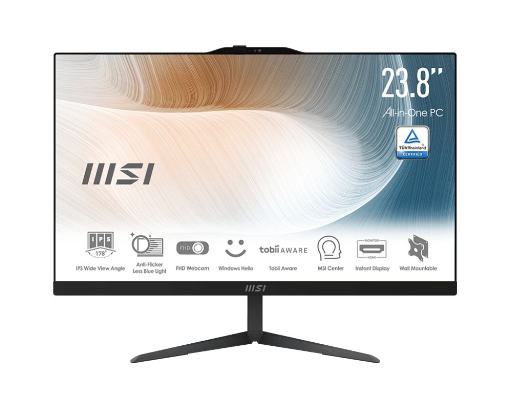 AIO I5-1235U 8GB 512GB SHARED WIN11EDU BLACK [IMAGE 1]