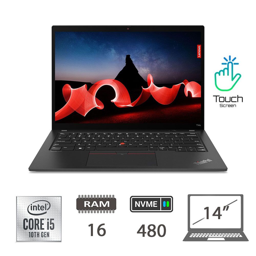 LENOVO T14S TS - I5-10310U/16/NVME480/14/W10P/2Y [IMAGE 1]