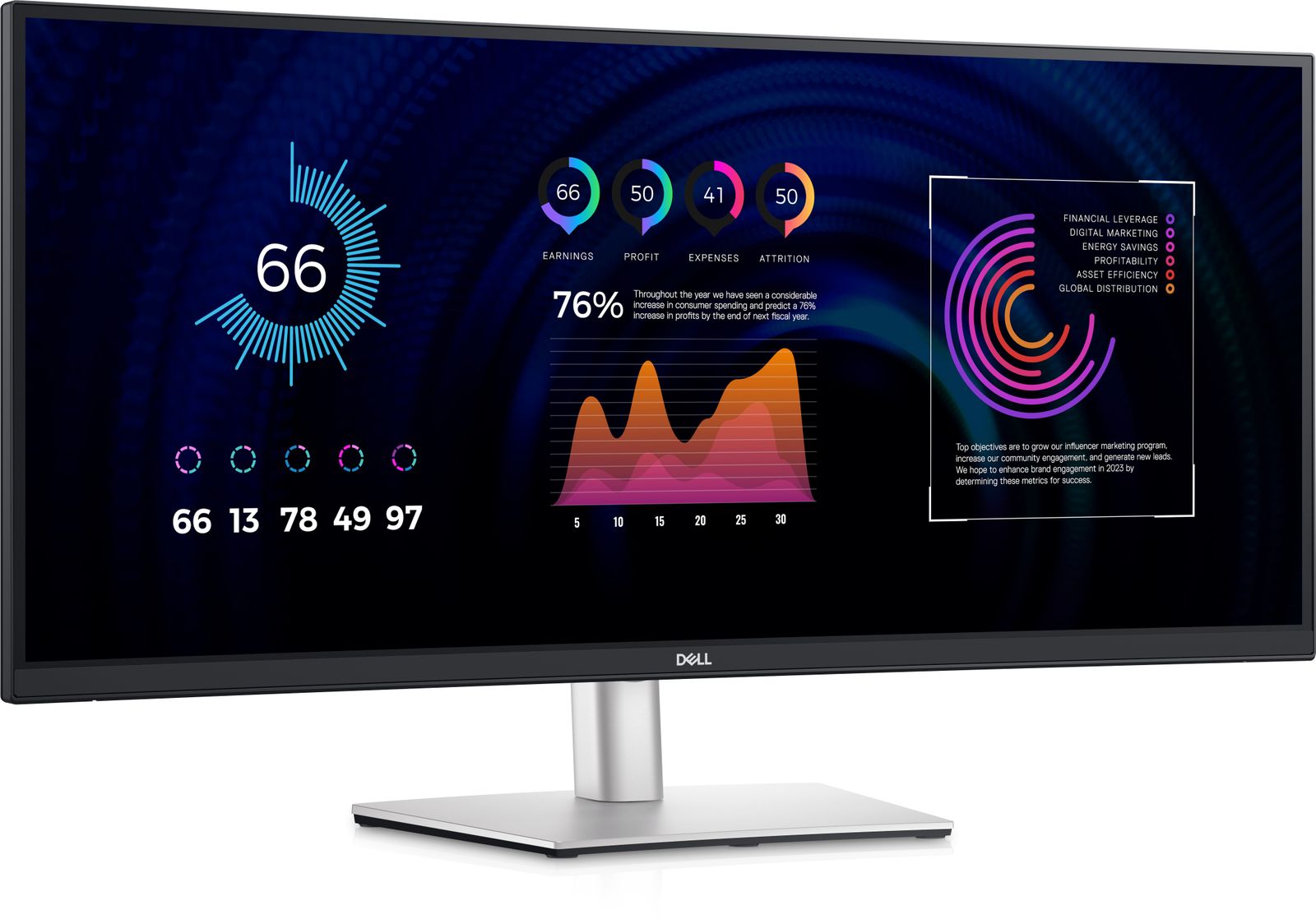 DELL 34 CURVED USB-C HUB MONITOR P3424WE 34 [IMAGE 1]