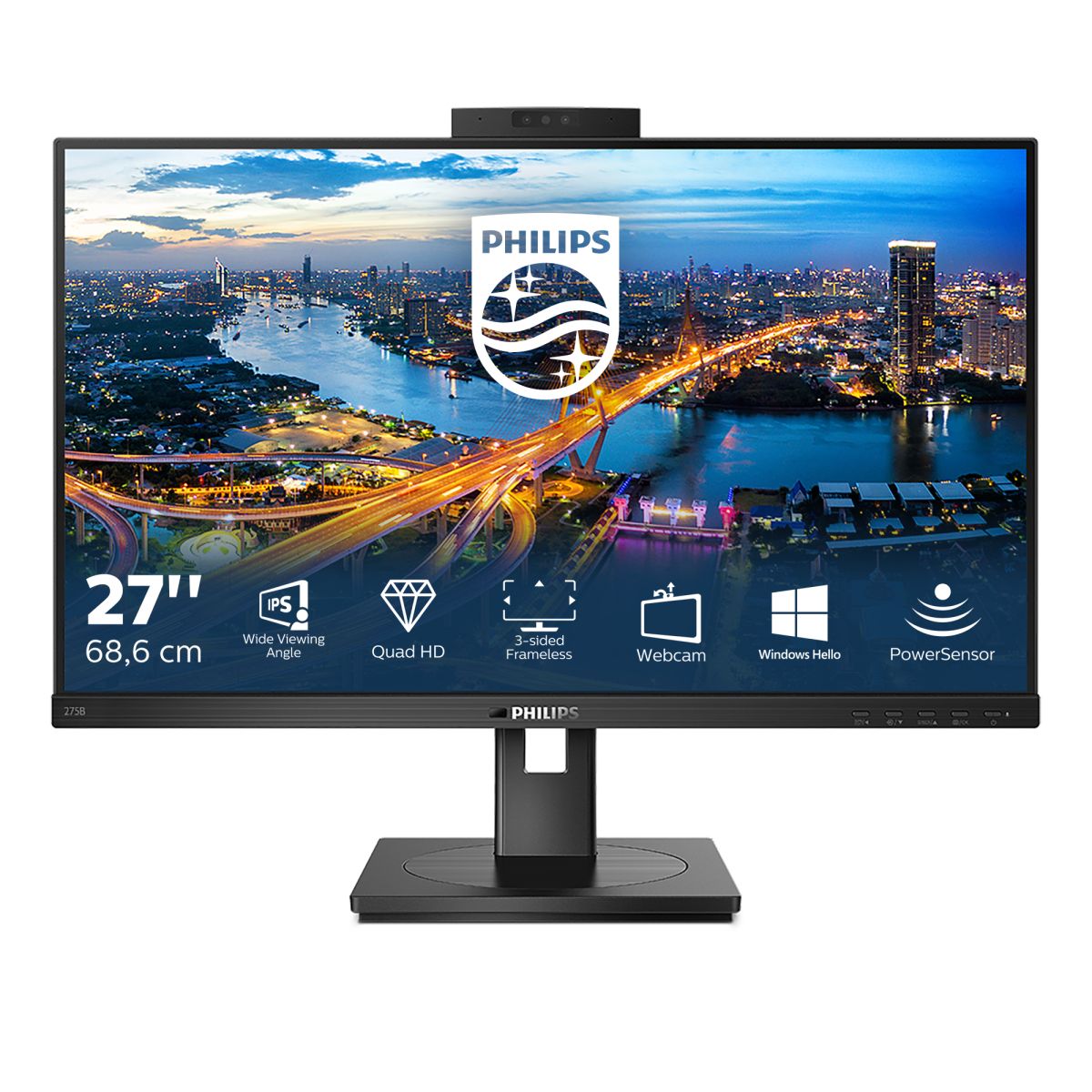 27 IPS 2K 2560X1440 WEBCAM MONITOR [IMAGE 1]