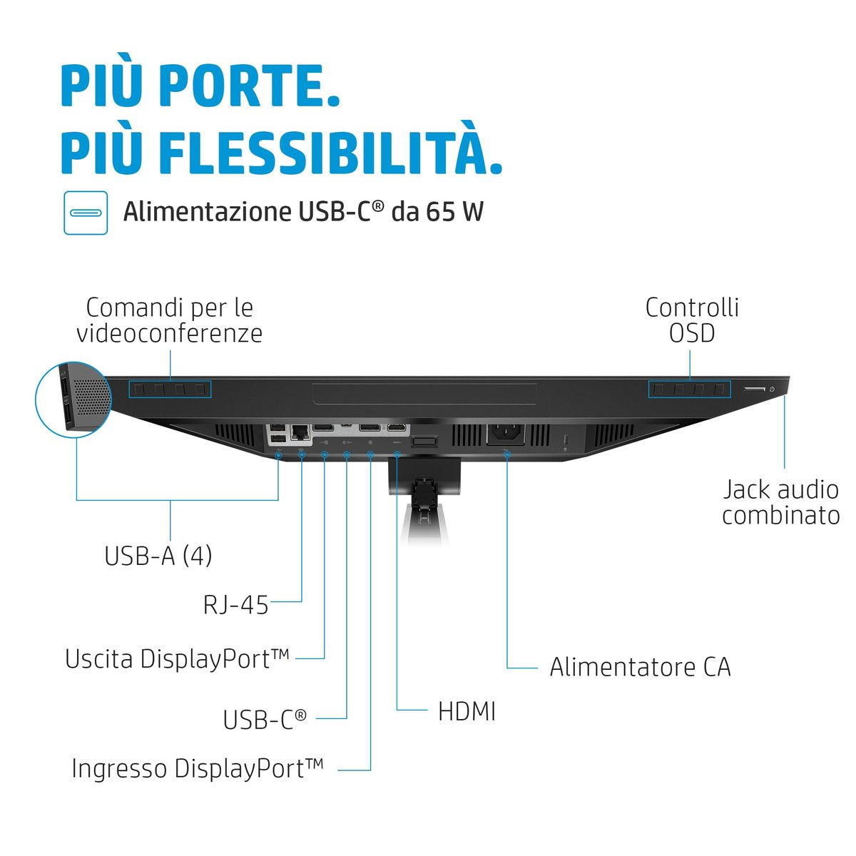 HP E24M G4 USB-C CONF FHD 23.8 1920X1080 3YW OFFSI [IMAGE 10]