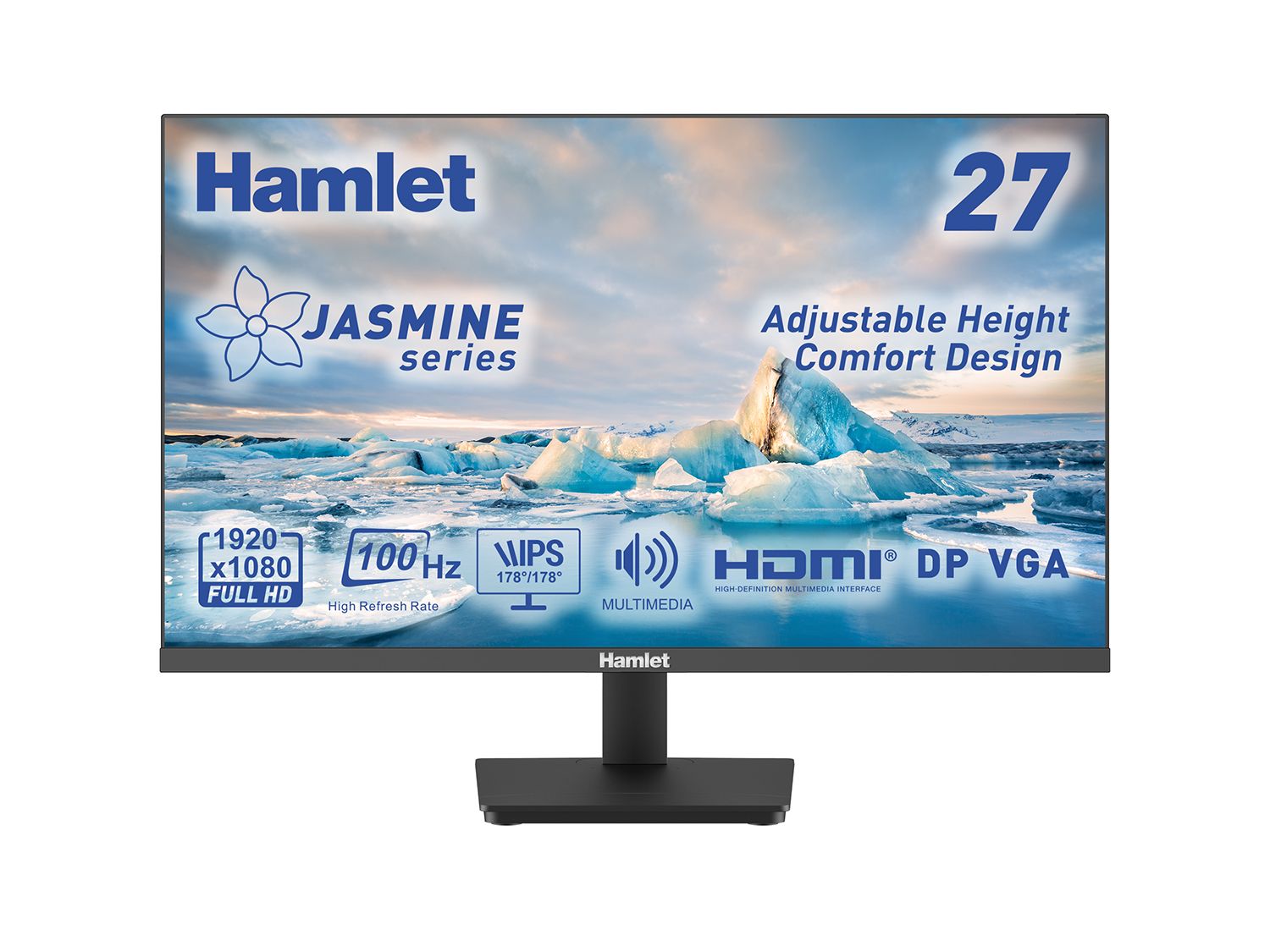 Monitor 27  IPS 100Hz Audio+HDMI+VGA+DP Regolabile [IMAGE 10]