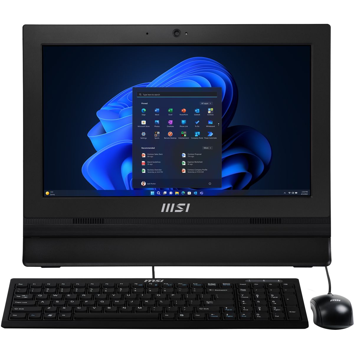 AIO MSI N100 4GB 128GB 15.6FHD WIN11PRO BLACK [IMAGE 4]