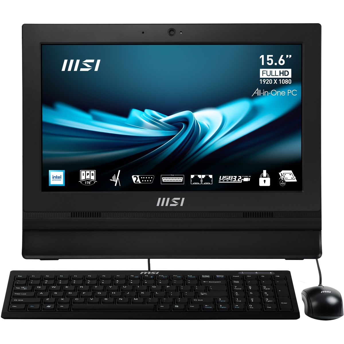 AIO MSI N100 4GB 128GB 15.6FHD WIN11PRO BLACK [IMAGE 2]