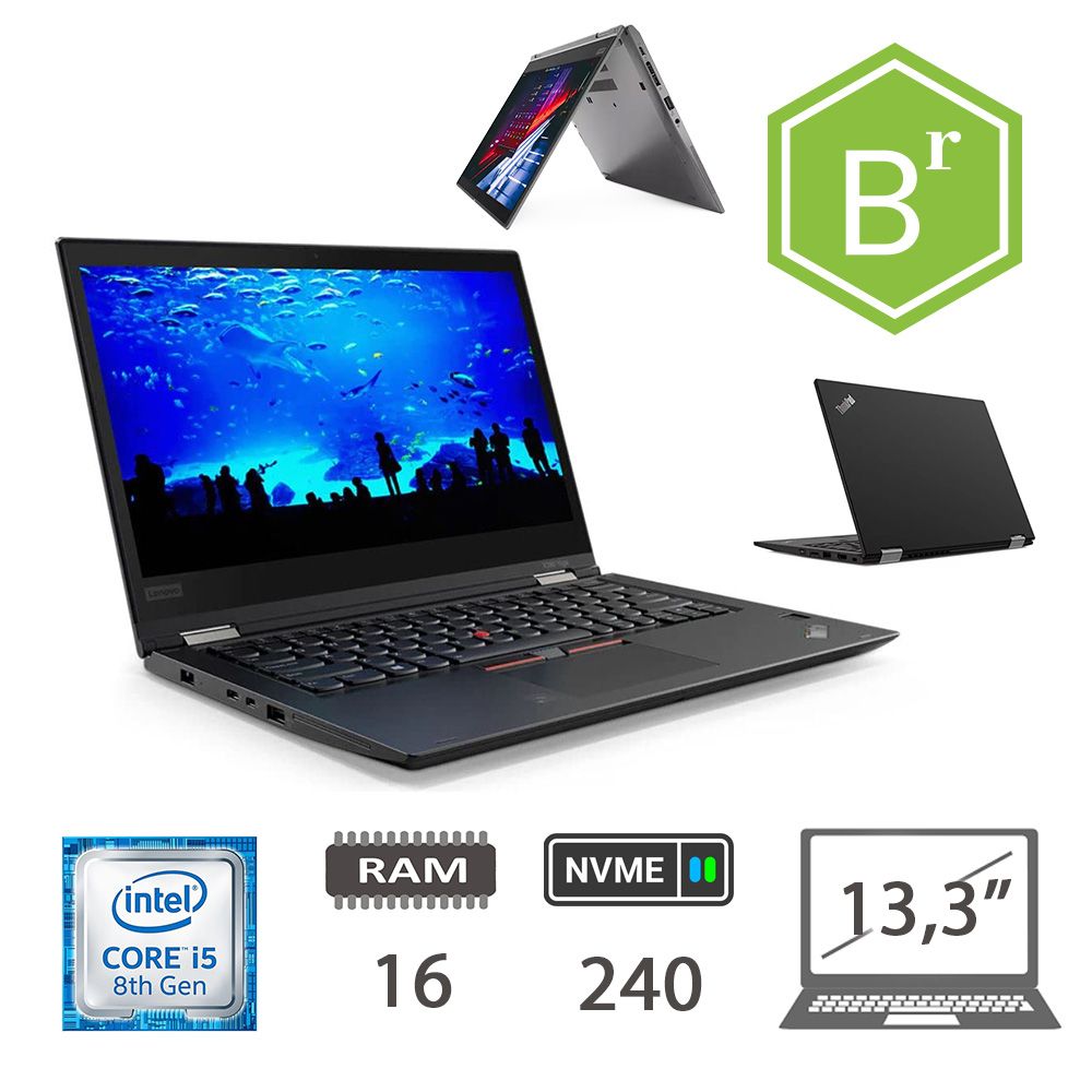 LENOVO X380 - I5-8350U/16/NVME240/13,3/W10P/2Y B [IMAGE 1]