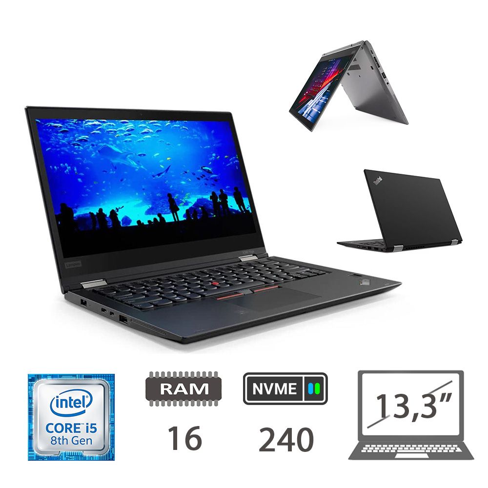 LENOVO X380 - I5-8350U/16/NVME240/13,3/W10P/2Y [IMAGE 1]