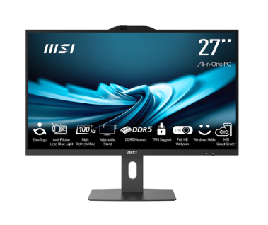 AIO I5-14400 16GB 512SSD 27FHD WIN11PRO BLACK [IMAGE 1]