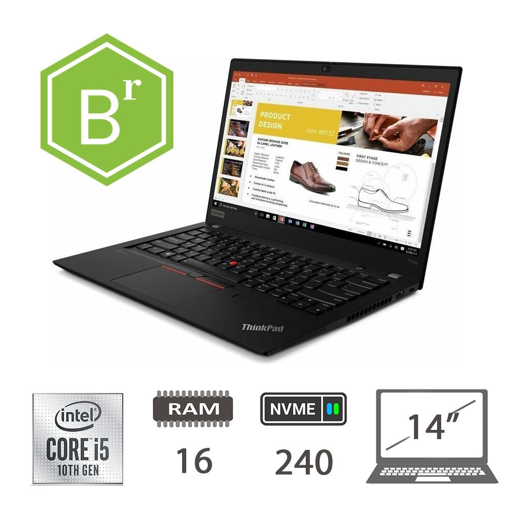 LENOVO T14S TS I5-10210U/16/NVME240/14/W10P/2Y B [IMAGE 1]