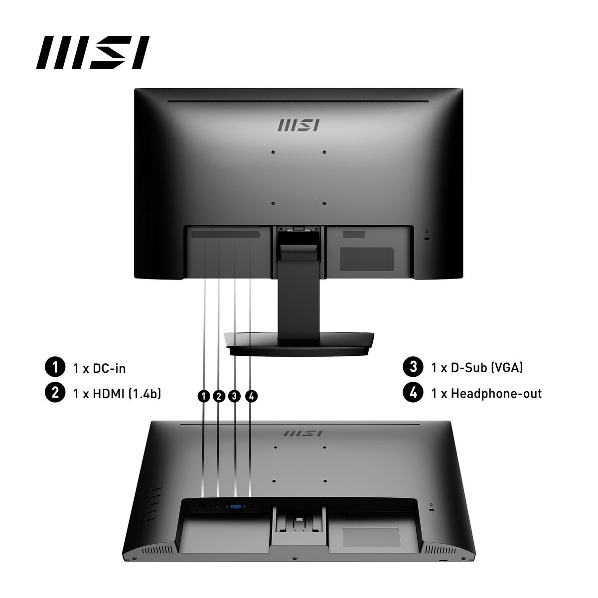 MSI PRO PRO MP223 21.5 FHD HDMI D-SUB [IMAGE 4]