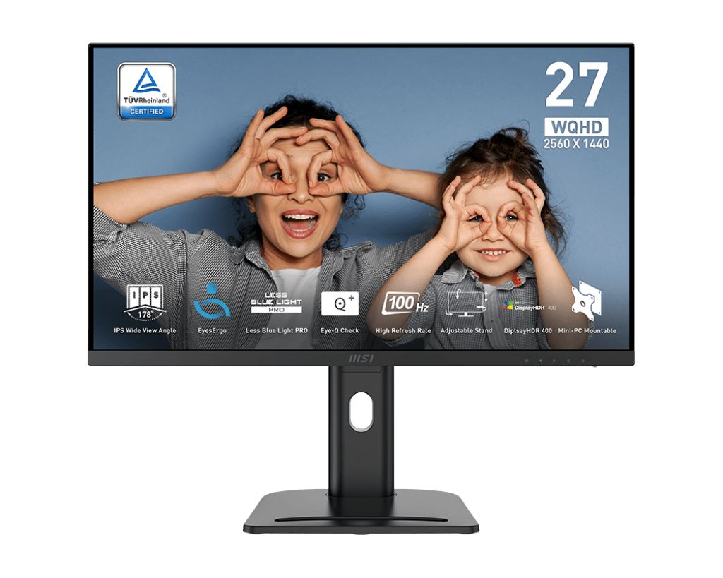 MSI PRO MP273 E2 27 WQHD IPS 400CD/M2 HDMI DP MULT [IMAGE 2]