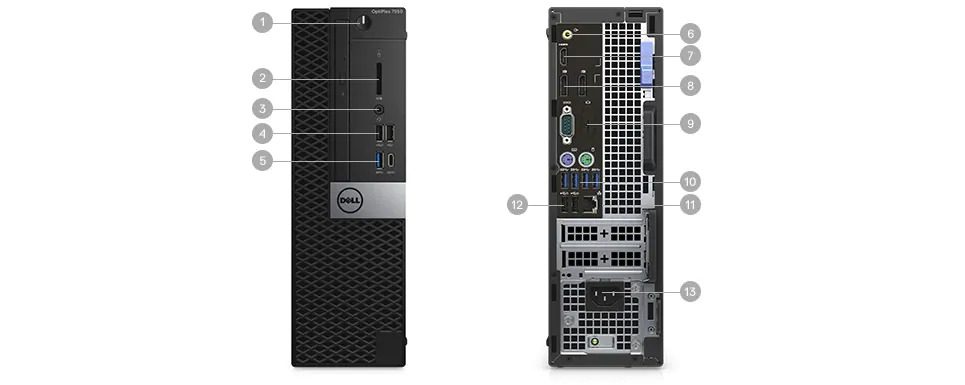 Dell OptiPlex 7050 SFF | Intel Core i7-7700 3.6Ghz | 16GB RAM | SSD 480Gb | Windows 11 | A small concentration of power